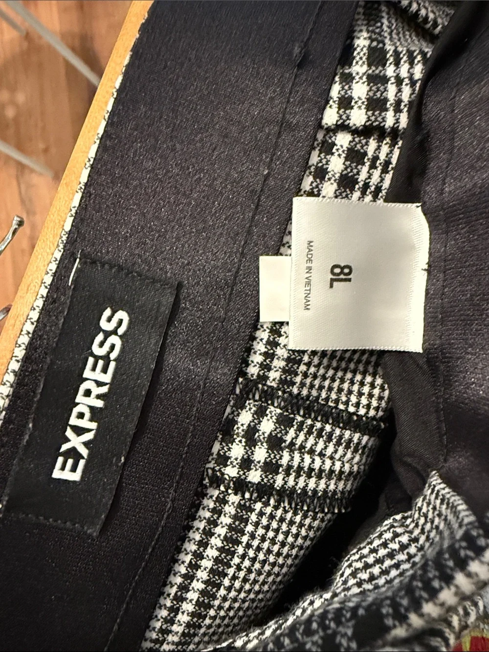 Express plaid dress pants plaid trousers